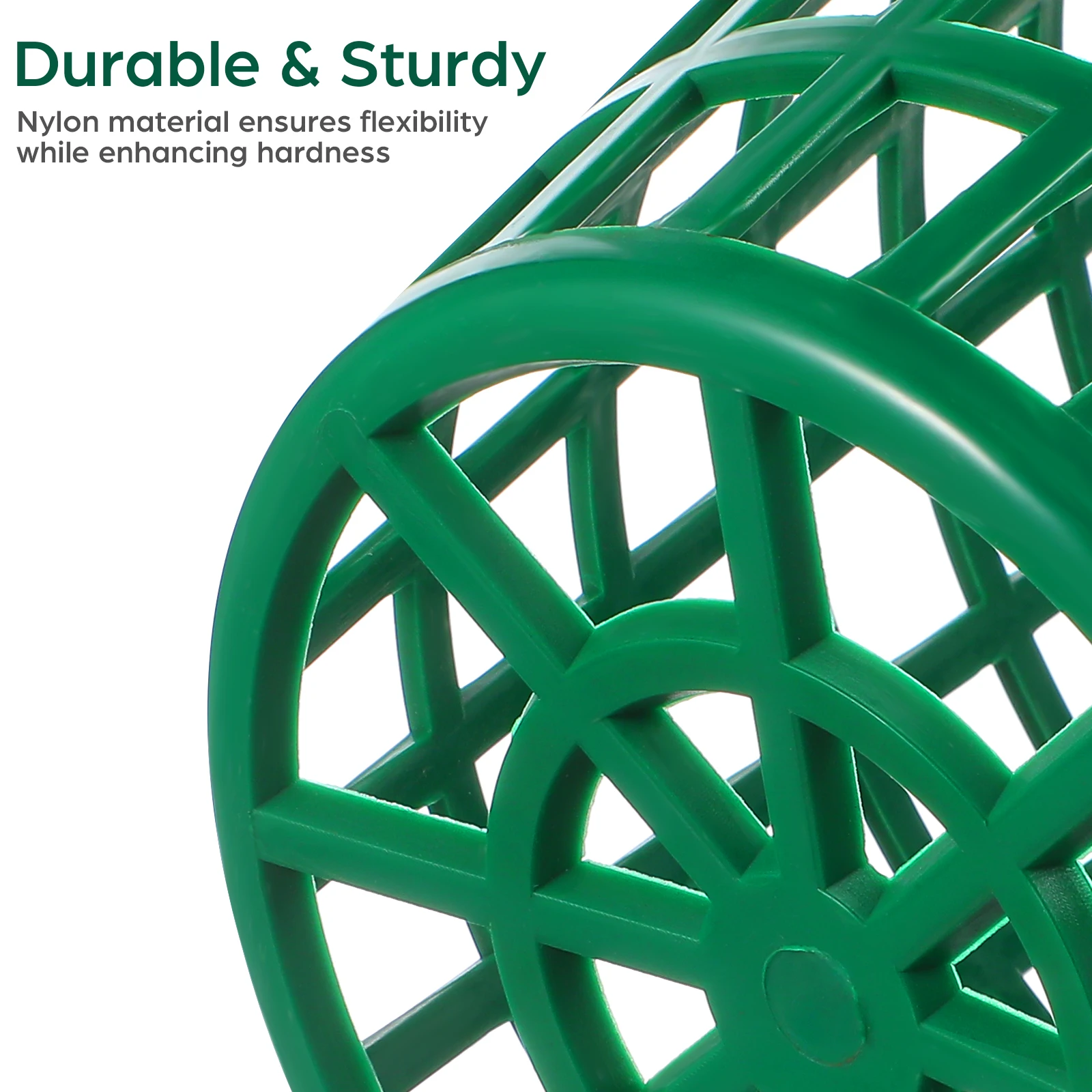 100 قطعة من سلة الكرة، صندوق تجميع كرات الجولف، دلو نطاق متين قابل للتكديس للتدريب على ممارسة الجولف باللون الأخضر #3