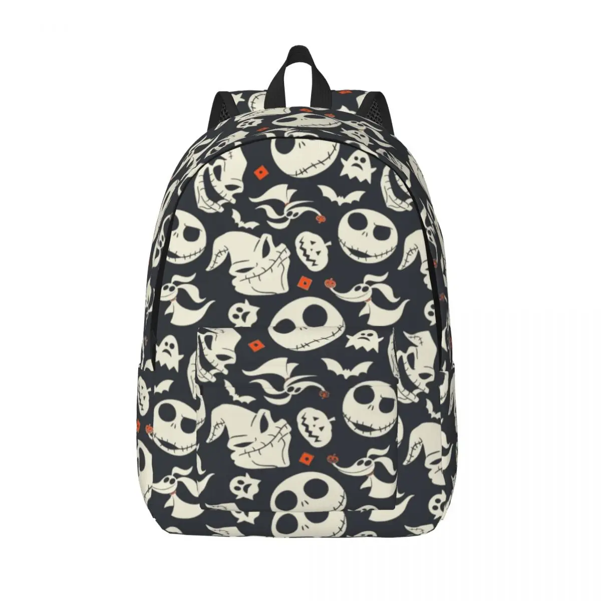 Custom Jack Skellington Canvas Backpack for Men Women Waterproof School College The Nightmare Before Christmas Bag Print Bookbag