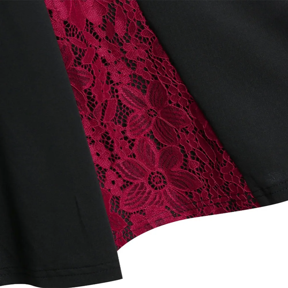 

Женское стильное готическое винтажное платье с длинными рукавами и тонким V-образным вырезом и большой распашной юбкой для вечеринок