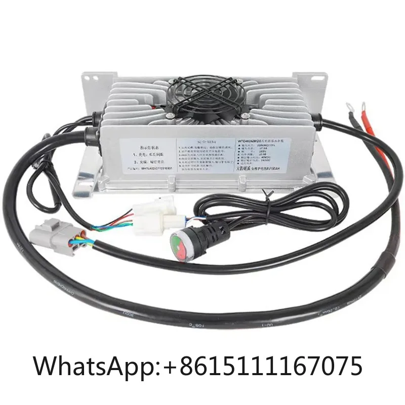 Waterproof Lithium Battery Charger 15A 20A 25A 30A 16S Li-ion 67.2V 20S LiFePO4 73V High Power Battery Charger