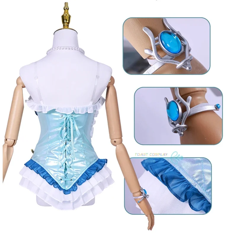 فيونا جيلمان أزياء تنكرية للعبة الهوية على شكل حرف V كاهنة كوسبلاي مثير بدلة سباحة للحفلات أنيمي زي كرنفال الهالوين