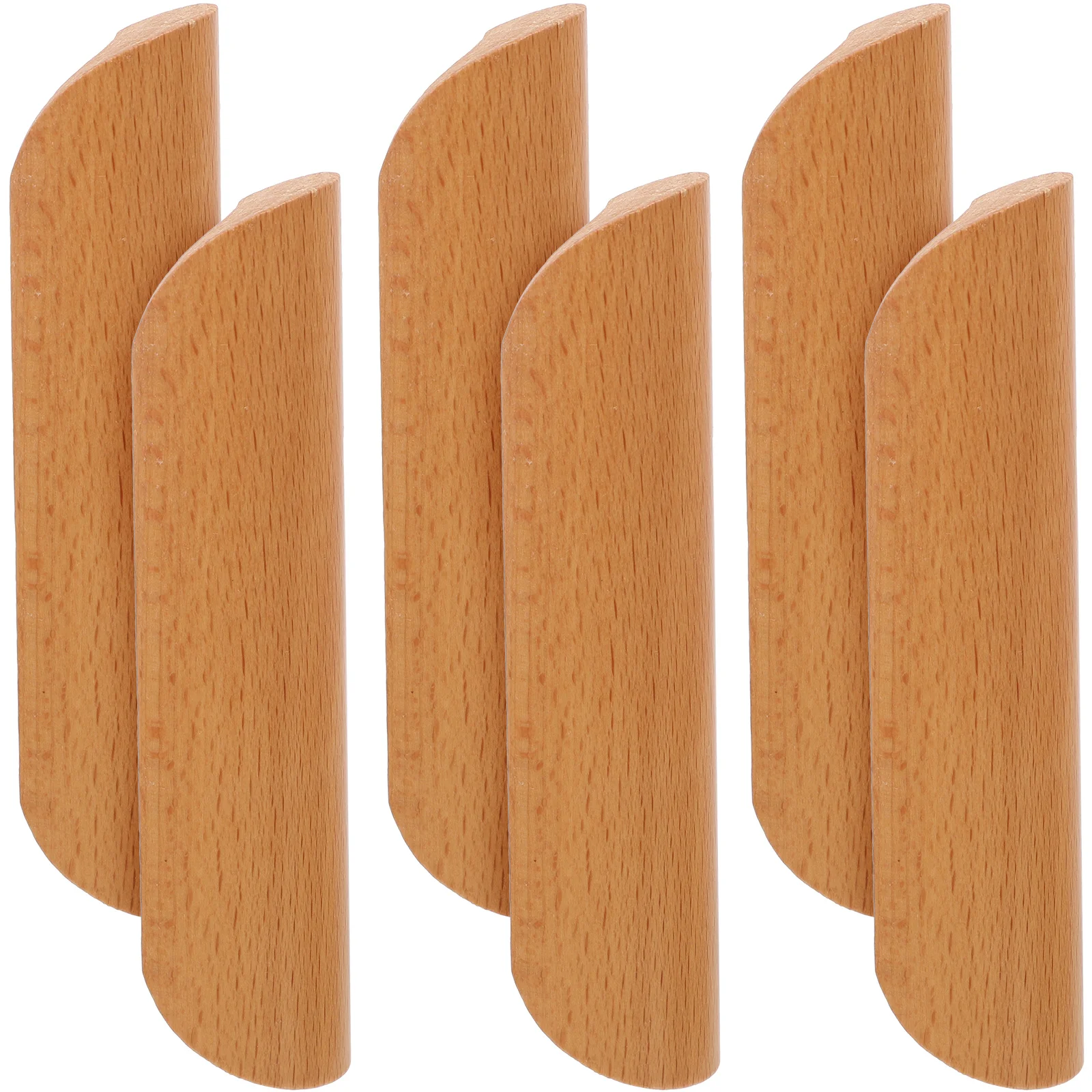 

6 Pcs Semi Circle Solid Wood H les Drawer Pulls Cabinet Hardware 128 Holes Wardrobe Kitchen Cupboard Knobs Furniture Accessories
