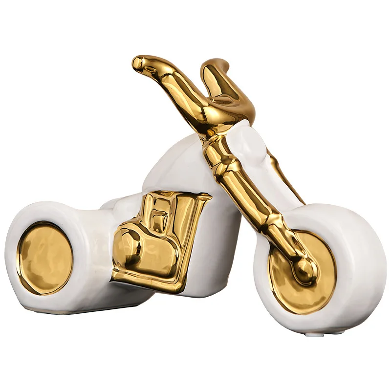 

Ceramic motorcycle creative wine rack wine cabinet desktop living room dining table wine rack