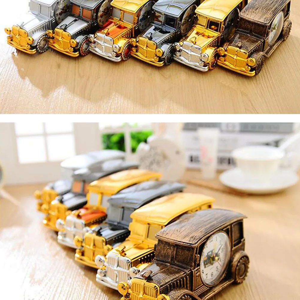 

Classic Car Alarm Clock Office Desk Decor Bedside Desktop for Creative Child