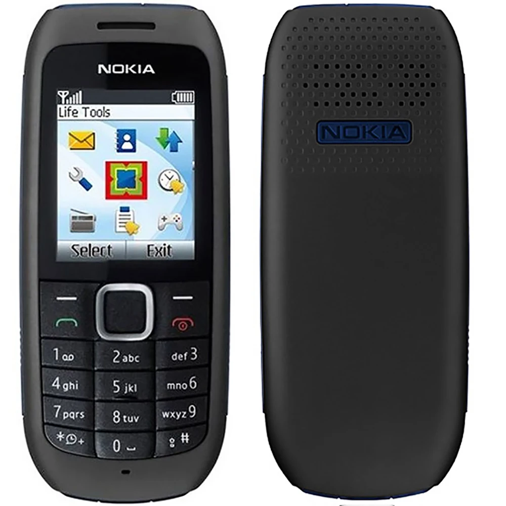 Nokia 1616 2010 Spare Phone 800mAh LED Flashlight FM Radio 3.5mm Physical Keyboard 1SIM 1.8-inch Nokia Cheap Phone Unlock Used
