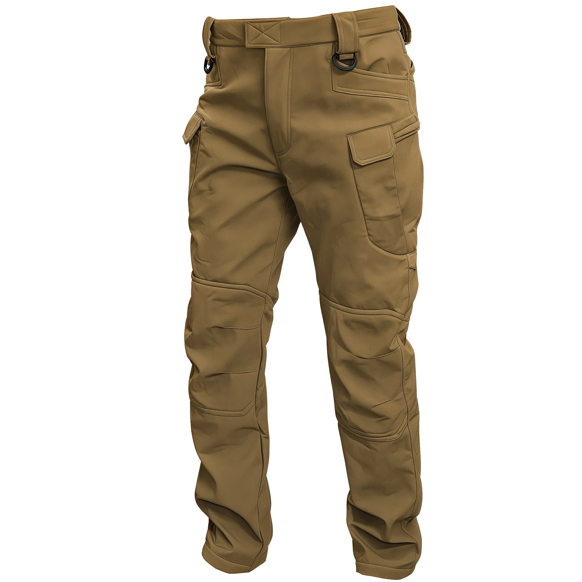 2026 Warm Fleece Lined Tactical Cargo Trousers Men 6XL Oversized Camo Pants for Outdoor Working Hiking Camping