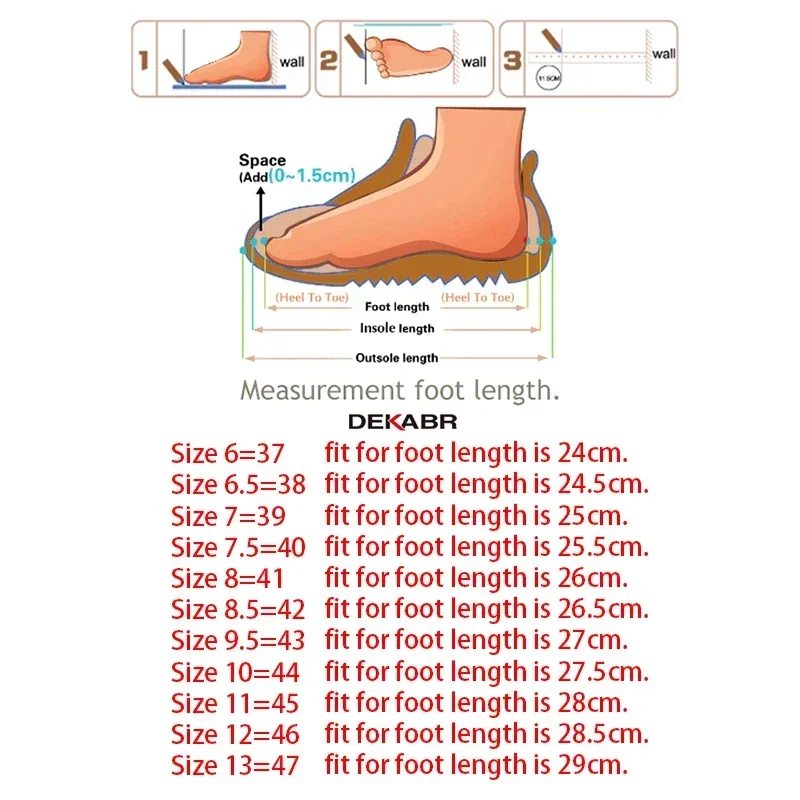 DEKABR Breathable Men Casual Shoes Outdoor Non-Slip Comfort Soft Moccasins Comfortable Driving Shoes Men Loafers Big Size 37-47