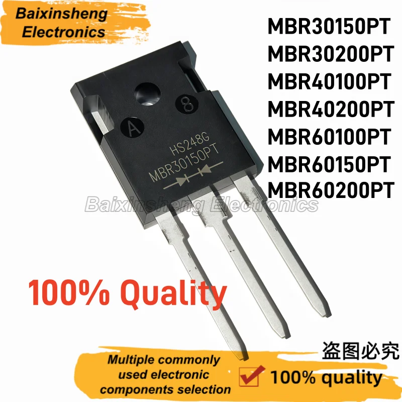 10PCS Schottky rectifier diode MBR3045PT MBR3060PT MBR4045PT MBR4060PT MBR6045PT MBR6045WT MBR6060PT MBR20200PT MBR30100PT TO247