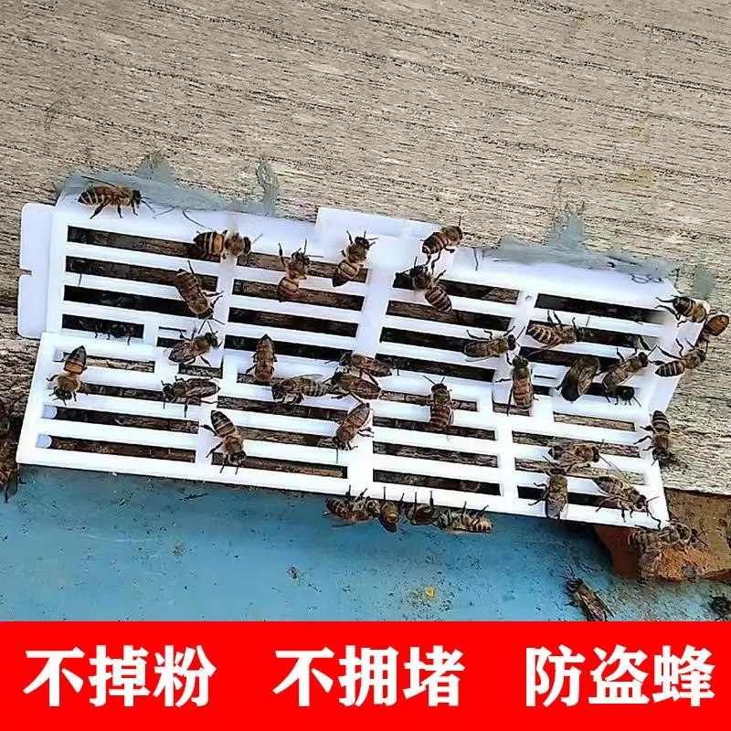 Middle Bee Escape-proof Frame Multifunctional Bee Box Nest Door Plastic Queen Board Queen Bee Anti-run Piece Anti-theft Device B