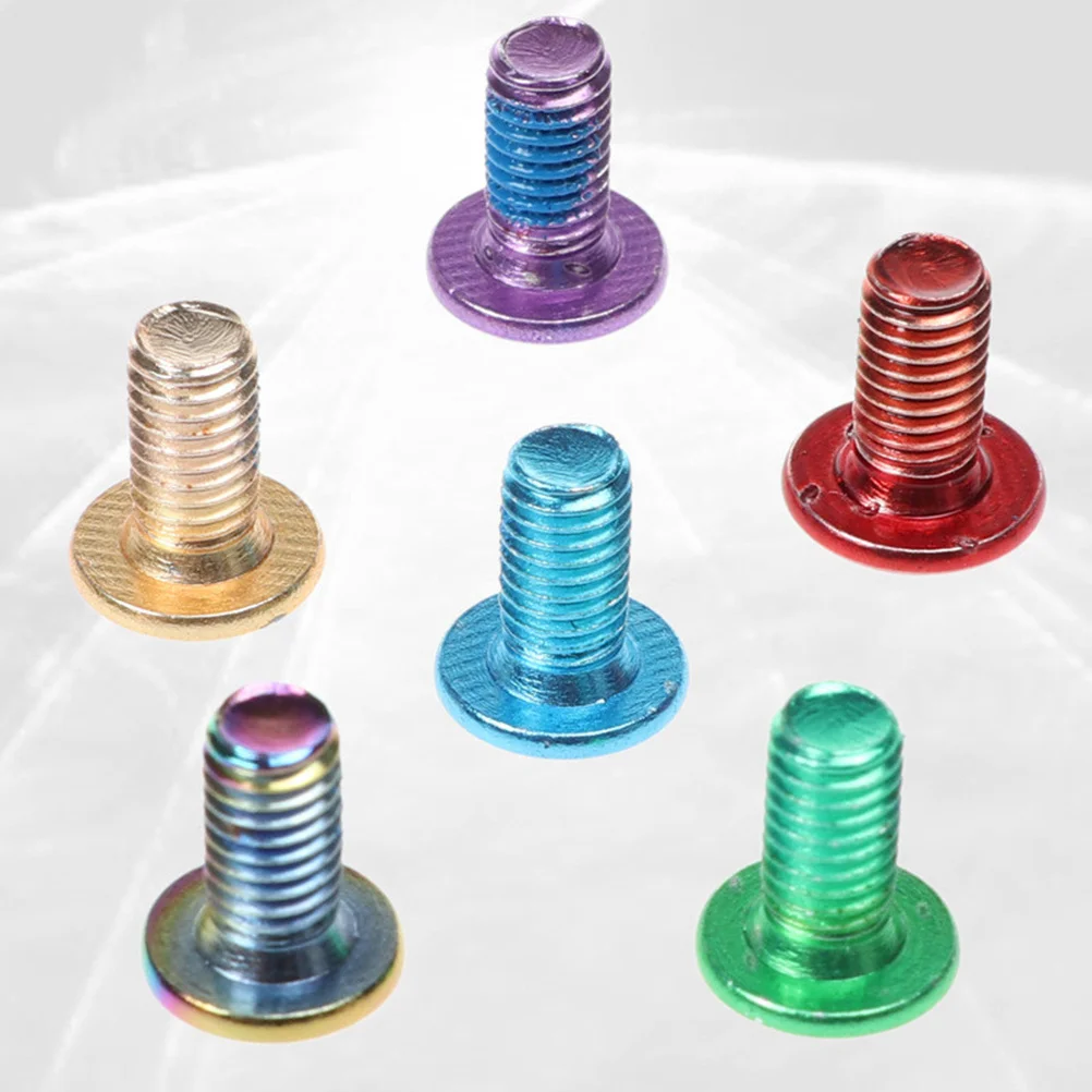 

12Pcs Bike Screws Titanium Steel Rustproof Compatible Front Rear Disc Brakes Suitable Road E-Bike Hybrid