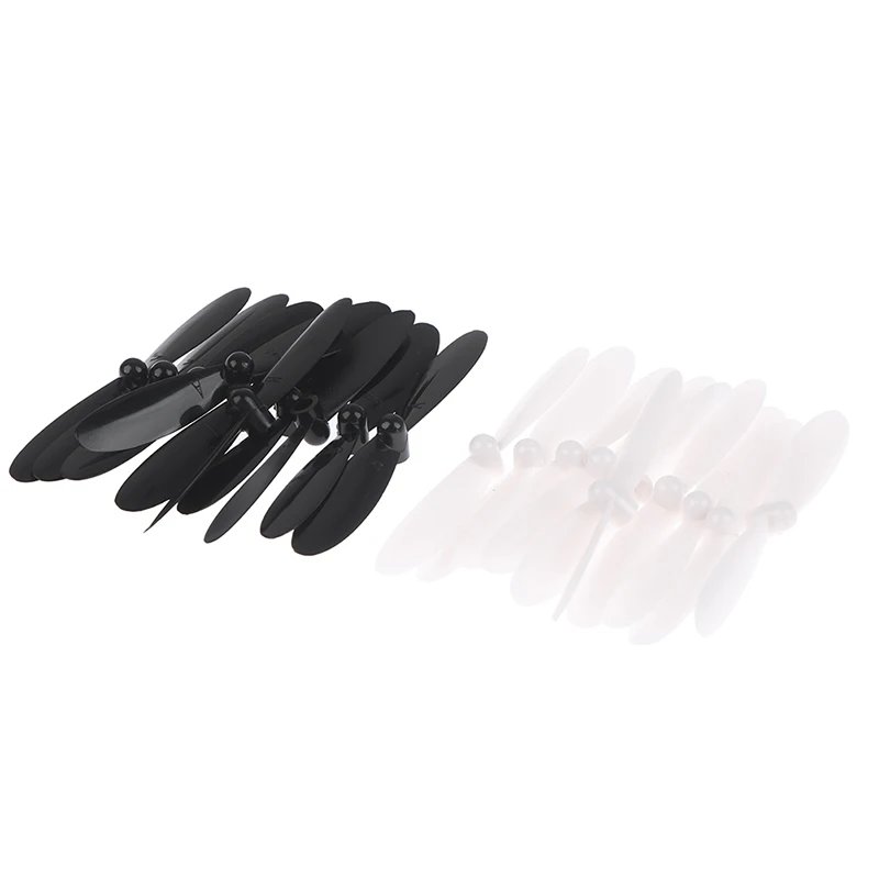 Hélice longue pour quadricoptère HUBSAN Tage Hknit, adaptée aux moteurs avec un diamètre d\'arbre de 1mm, H107C, H107D, 55mm, 4 pièces, 20 pièces