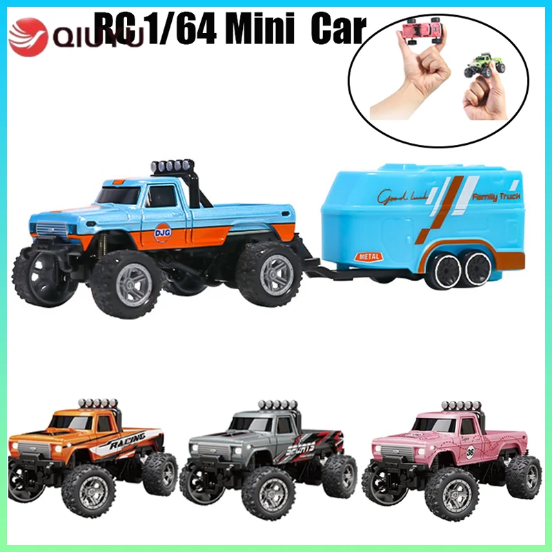 

Rc 1/64 Speed Mini Off-Road Climbing Car Alloy Cool Appearance Light Shock Absorption With Led Light Toy For Children'S Gift