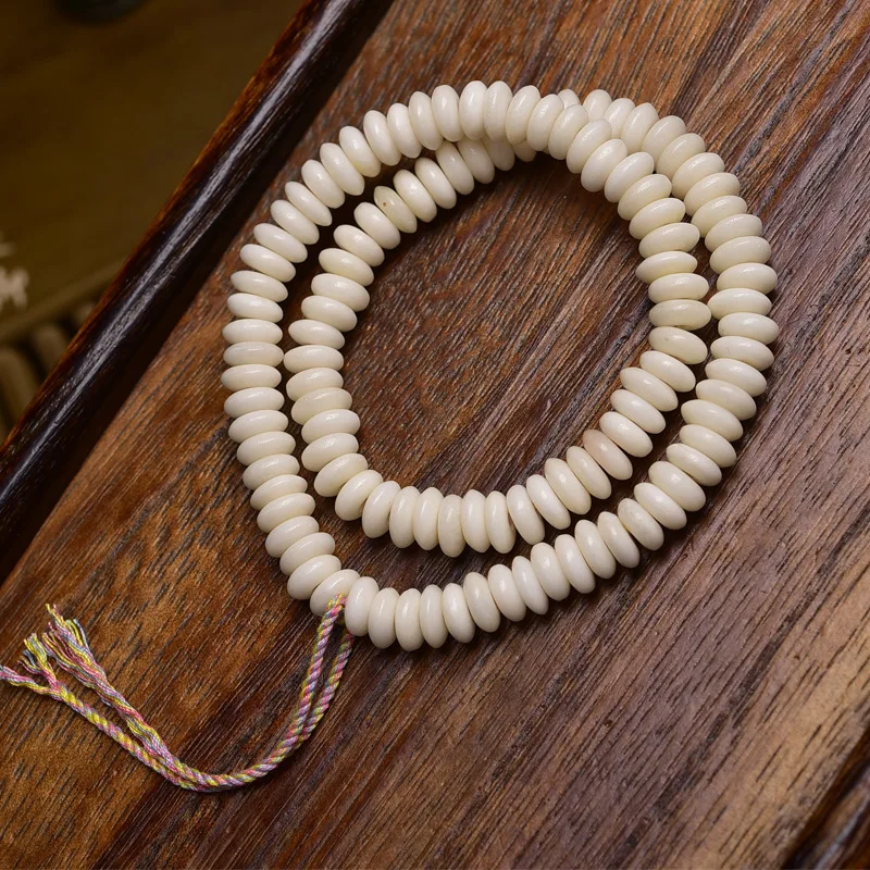 Bone Tablet 108 Beaded Men And Women Multi-Wrap Bracelet Spacer Buddha Beads Crafts