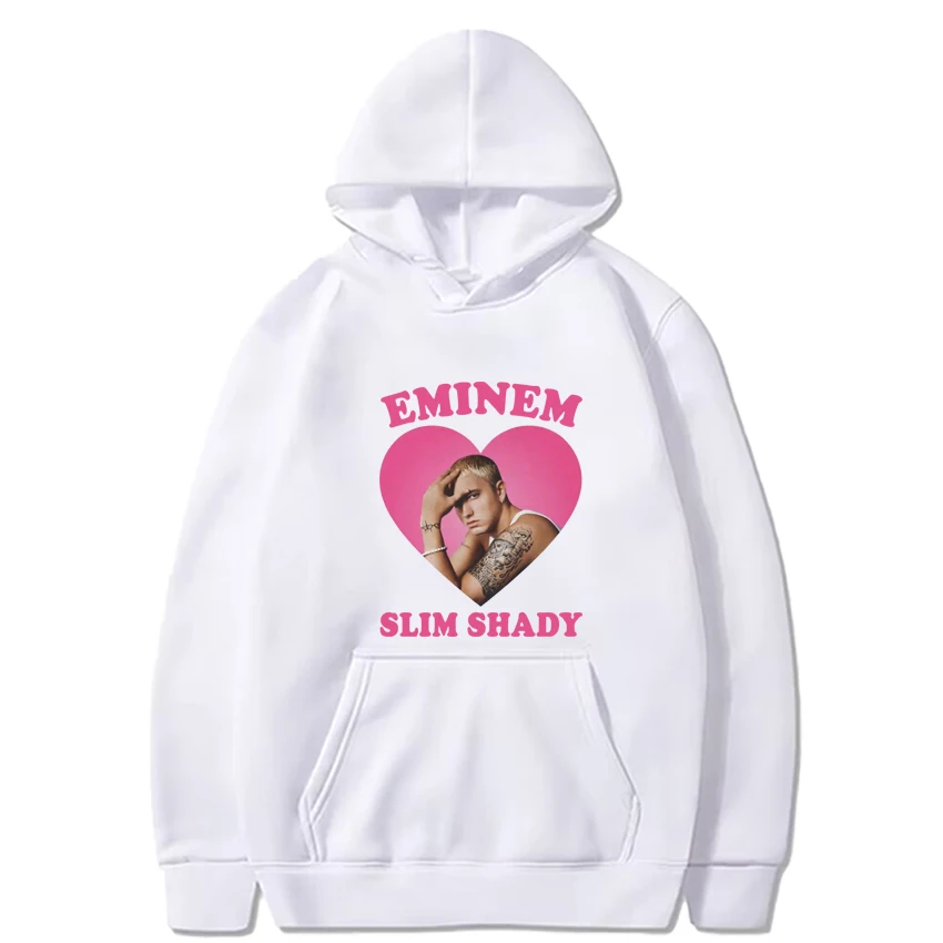 Eminem-Sweat-shirt à manches longues unisexe, pulls respirants, sweat à capuche noir, sourire décontracté, amour plongeant, mode, hommes et femmes, offre spéciale, nouveau