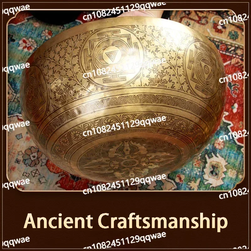 Large Foot Massage Bowl Professional Foot Massage Meditation Singing  Percussion Nepalese Handmade Brass Tibetan