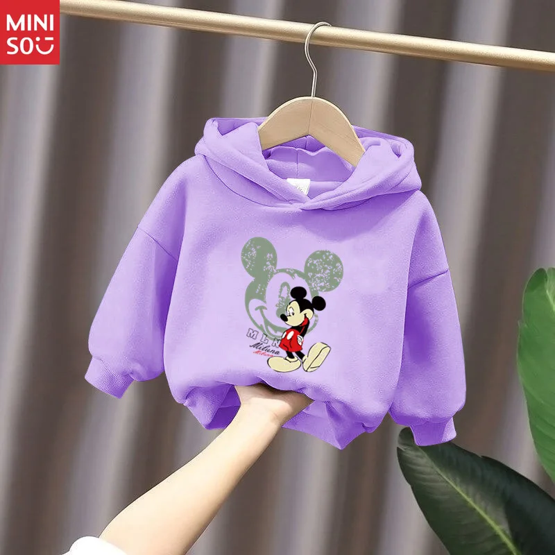 سترة بغطاء رأس من الصوف لجميع الأغراض للأطفال من مينيسو |   بلوفر شتوي مريح للأولاد والبنات والأطفال