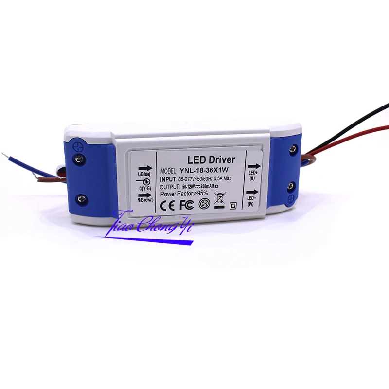 Led Power Supply 20-36W DC50- 130V 300Am adapter AC85-277V to Led Driver 50-120v for Led down light