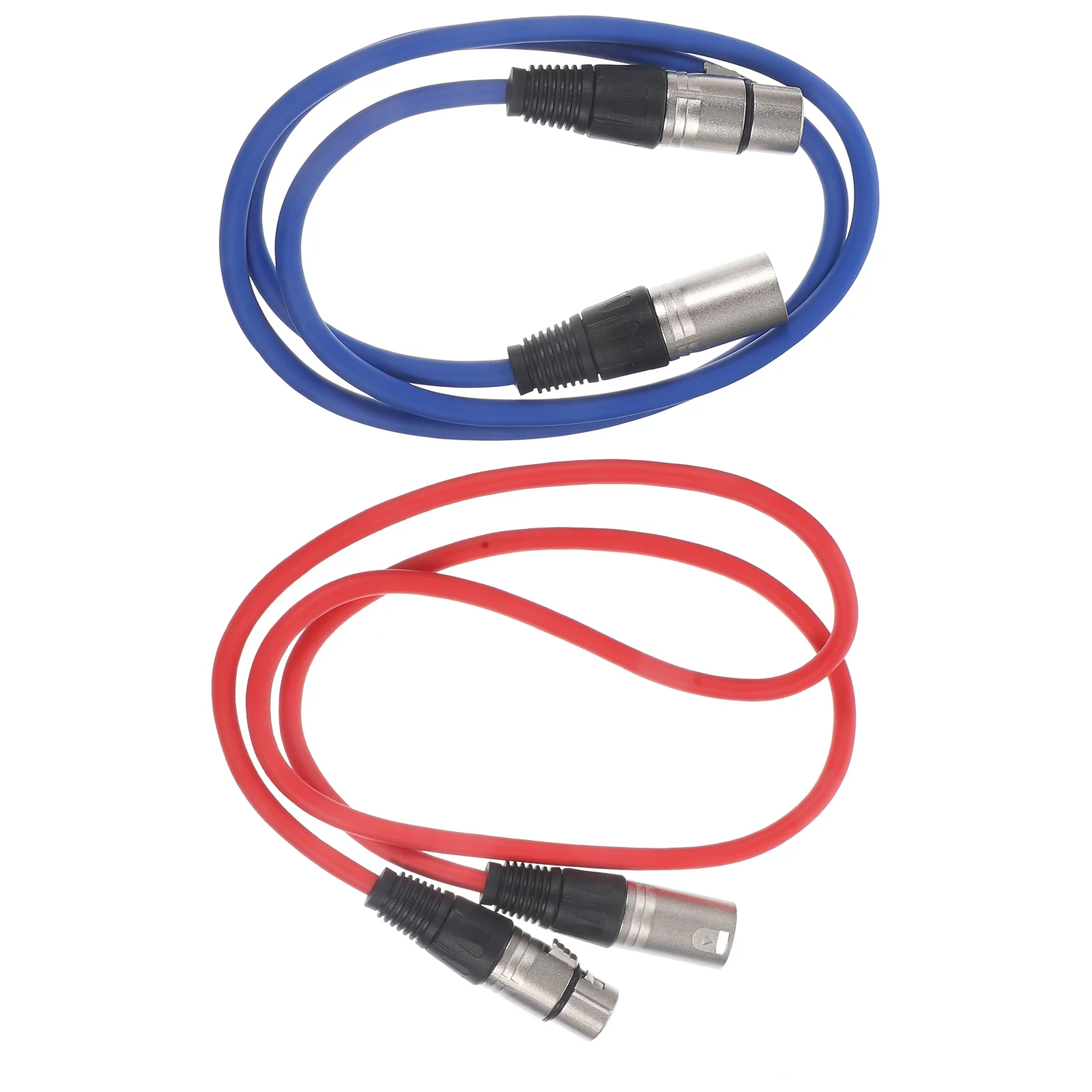 

2 Pcs Audio Line Microphone Patch Cable Balanced with Cables Male to Female Long Dj for Speaker