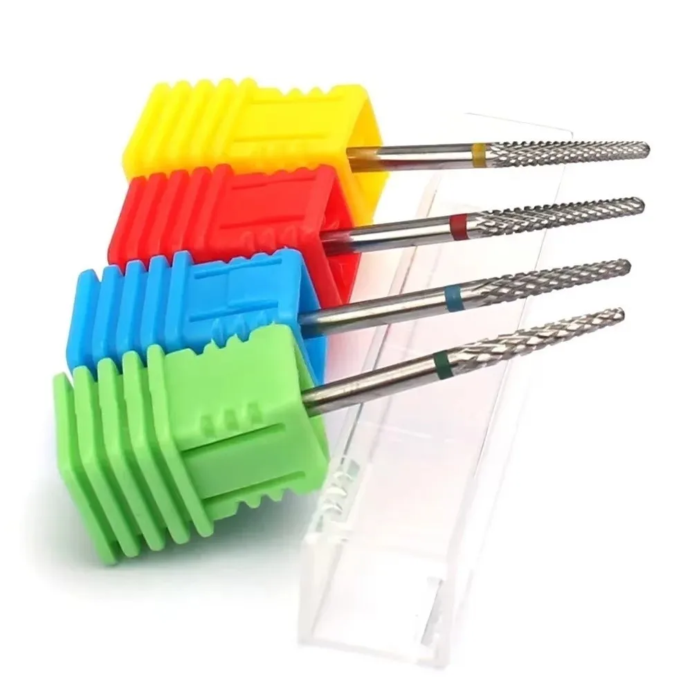 New Milling Cutter Carbide Nail Drill Bit Carbide Material Cutting Gel Nail Polish Remover Electric Manicure Drill