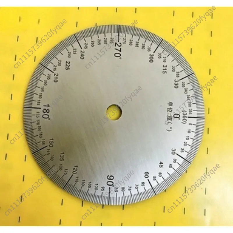 Custom 360° Circular Angle Dial Rotary Indexing Scale Disc Mechanical Angle Plate