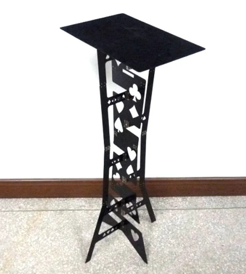 Folding Table - Aluminium Magic Tricks Stage Street Show Magia Accessories Easy Carry Metal Folding Table Black Magician's Table