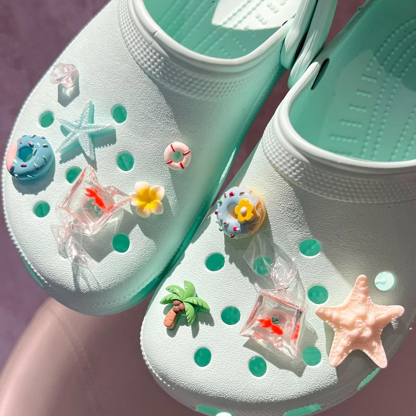 Summer Fresh DIY Shoe Charms for Clogs Decorative Buckles Accessories