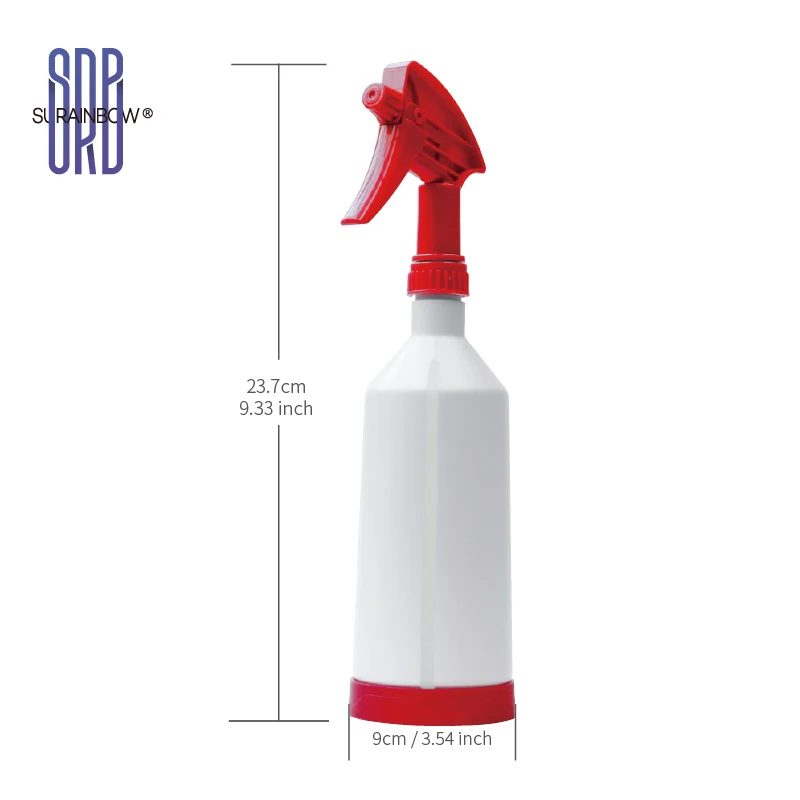 Plastic Spray Bottle with Sprayer - 26 OZ/750ML Empty Spray Bottle - No-Clog, Leak-Proof Heavy Duty Spray Bottle with Sprayer