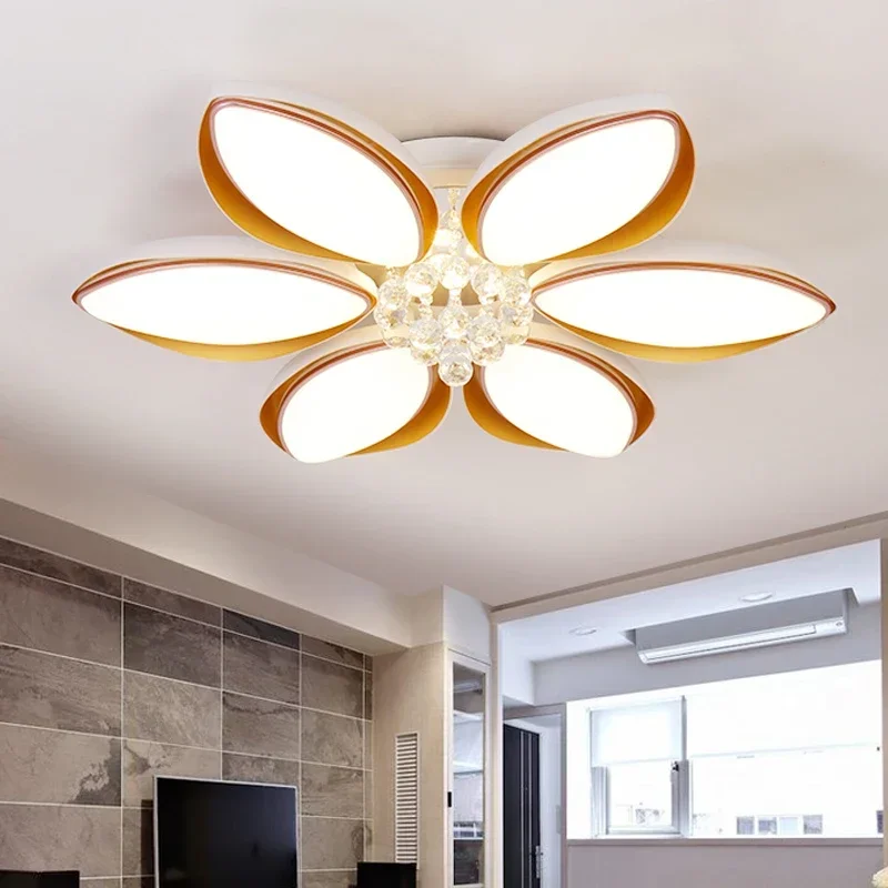 Plafonnier LED au design moderne avec télécommande, éclairage d'intérieur, luminaire décoratif de plafond, idéal pour un salon ou une chambre à coucher, 138 sala, AC 85 ~ 265V