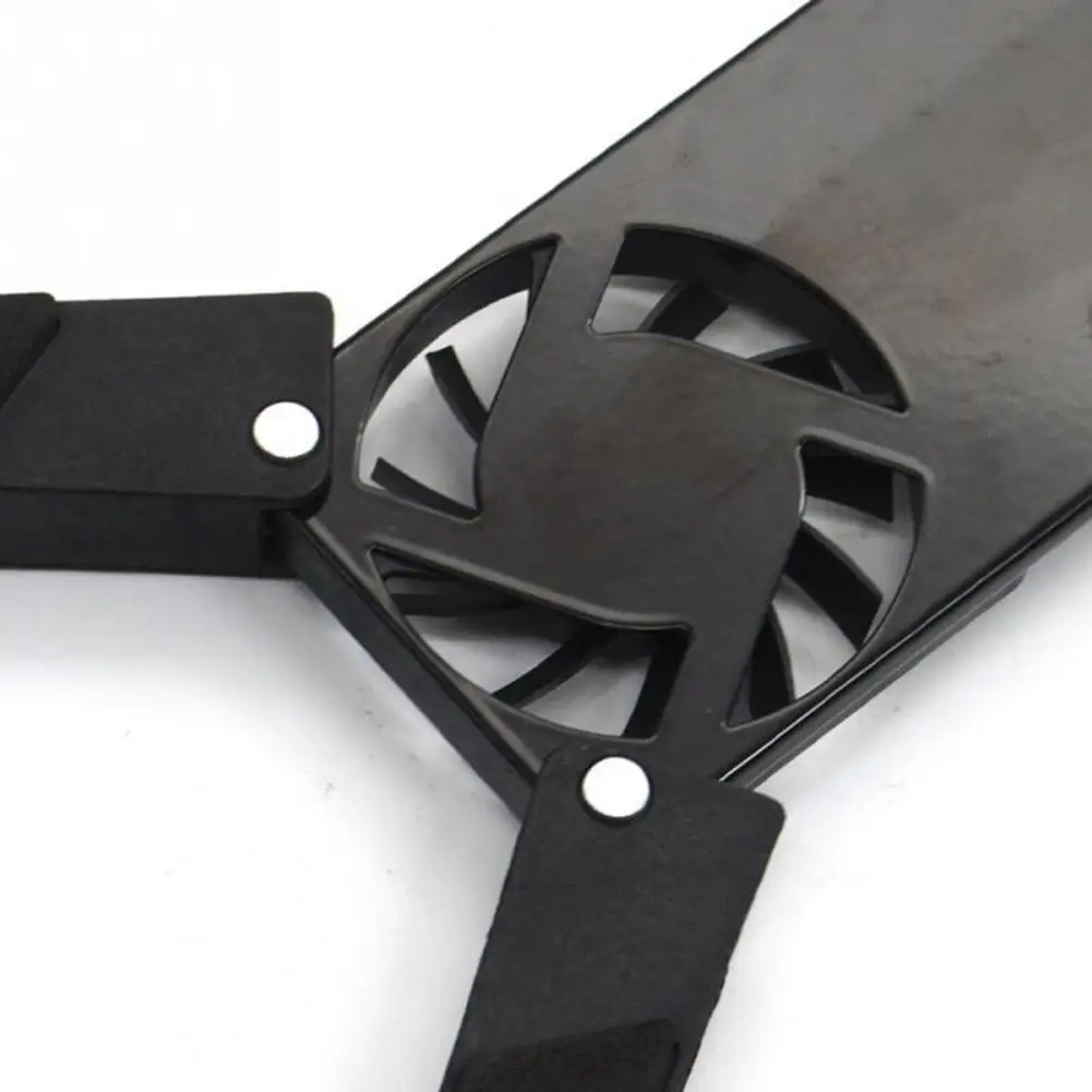 USB Laptop Computer Cooler Brushless Fan Mute Anti-scratch ABS Universal Foldable Computer Laptop Cooler