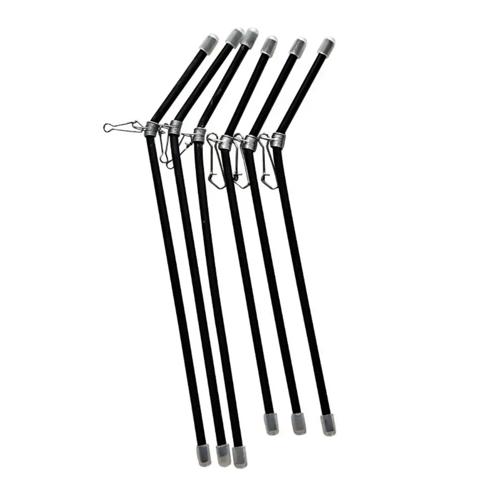 5pcs Scale Connector Fishing Pipe Balance Bracket Fishing Feeder Tools Plastic Fishing Snaps Balance Connector Black 20cm