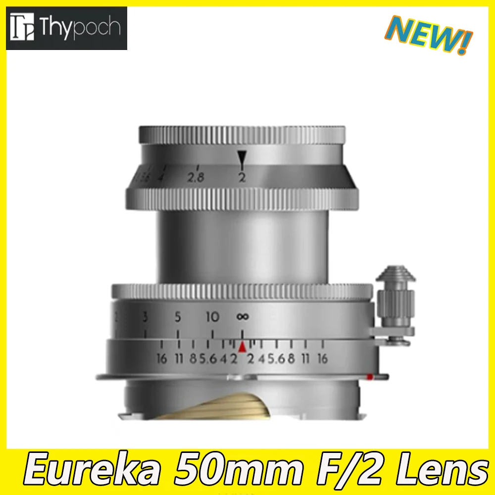 Thypoch Eureka 50mm F/2 Camera Len Full Frame Manual Focus Len For Leica M M11 M10 M240 Mount Cameras