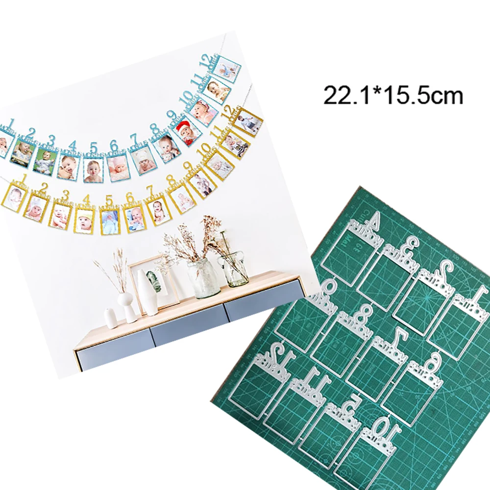 

New 2024 Metal cutting mold Number Album card production DIY scrapbook Handmade works Metal Handbook Newly arrived molds