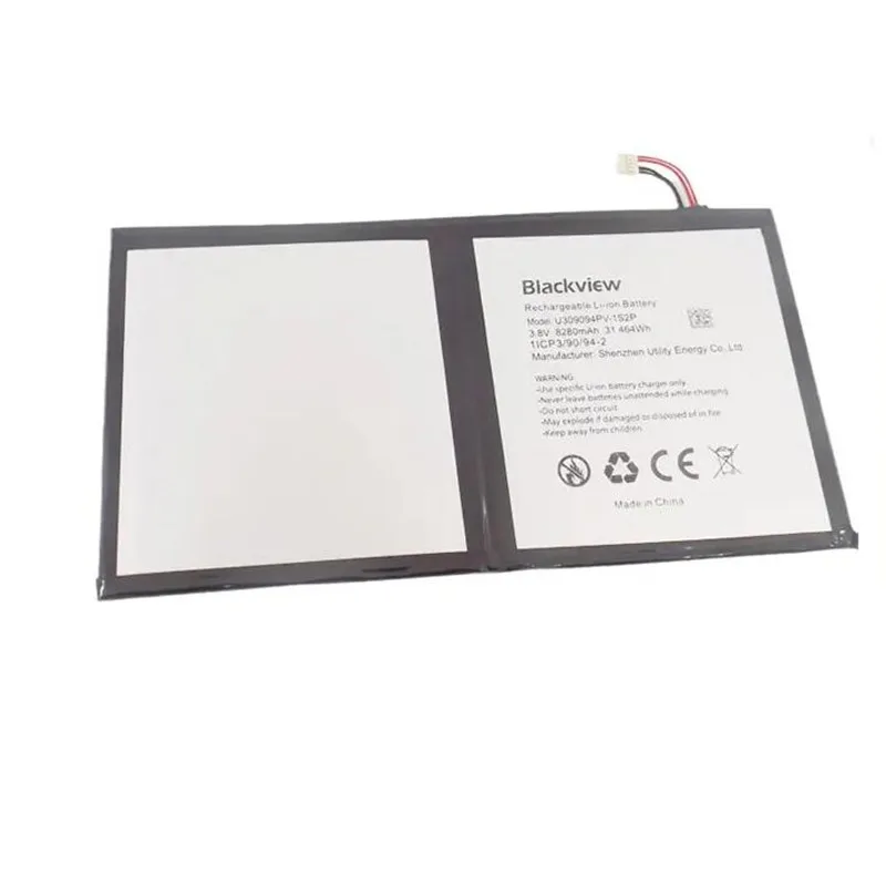 In Voorraad Voor Blackview Tab 15 Batterij 8280Mah Nieuwe Productiedatum Hoge Capaciteit Voor Blackview U309094PV-1S2P Batterij