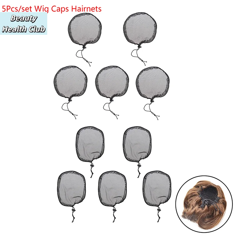 【5Pcs Cap Elastic Hair Net For Wig Making Wig Liner Hair Nets For Ponytail Wig Cap】