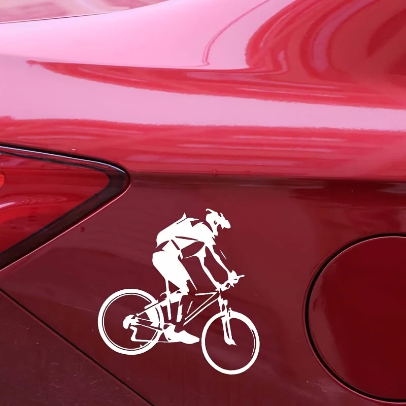 Nice Car Styling Delicate Cyclist Bike Cycling Beautiful Vinyl Decal Coolest Car Sticker