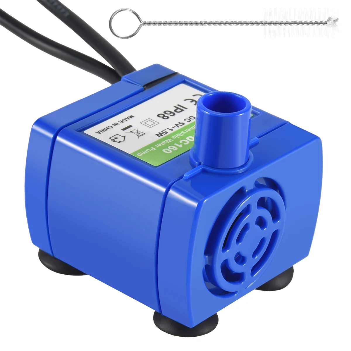 A42F مضخة نافورة الماء للقطط، مضخة استبدال مضخة نافورة الماء للحيوانات الأليفة DR-DC160 محرك للجولة، نافورة على شكل غطاء زهرة للقطط