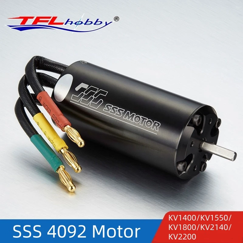 TFL SSS 4092 KV1400/KV1550/ KV1800/KV2140/KV2200 Brushless Inner Rotor Motor 40*92mm w/o Water Cooling for Electric RC Boat