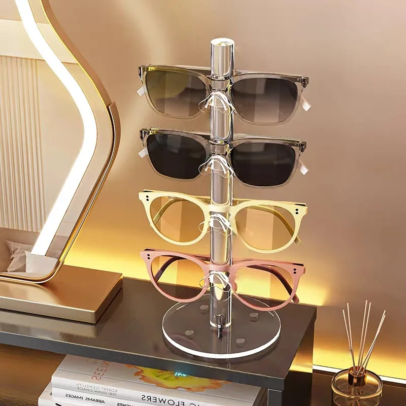 1pc Acrylic Eyewear Storage Rack Eyewear Store Display Prop Shelf Sunglasses Display Stand Home Accessories