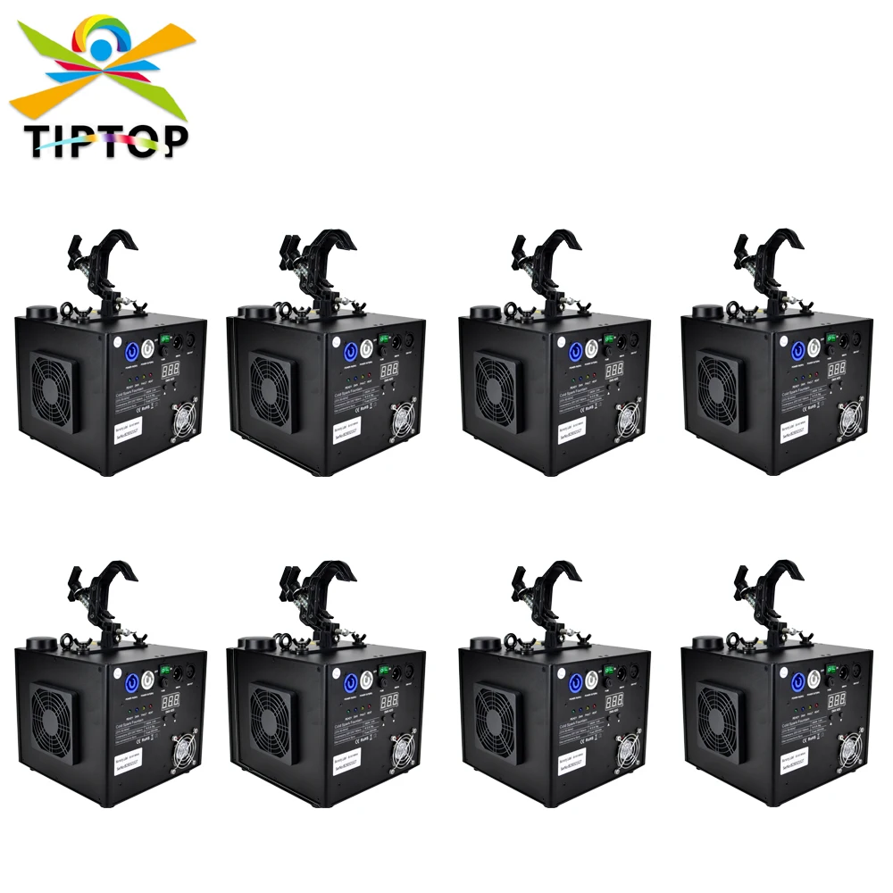 

8 X Fireworks 650W Sparklers Waterfall Fireworks Pyrotechnics Remote DMX512 Control Cold Fire Aluminum Machine Spark Powder