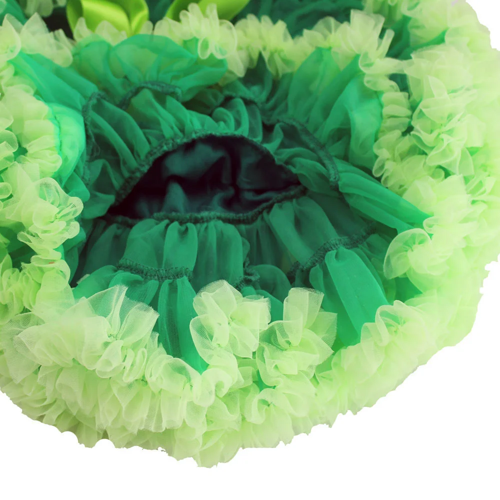 Mädchen Grüner Tüll-Petticoat Weihnachtsmann-Tutu-Rock Mädchen Weihnachtskostüm Petti-Rock Tanzrock Mädchen Kinderkleidung Kinderbekleidung – Detail 9
