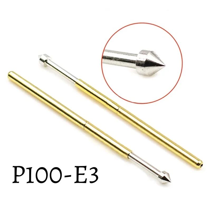 10pcs Pogo Pin P100 Series Test Probes Spring-Loaded Contacts for PCB Programming/Burn-in IC Sockets