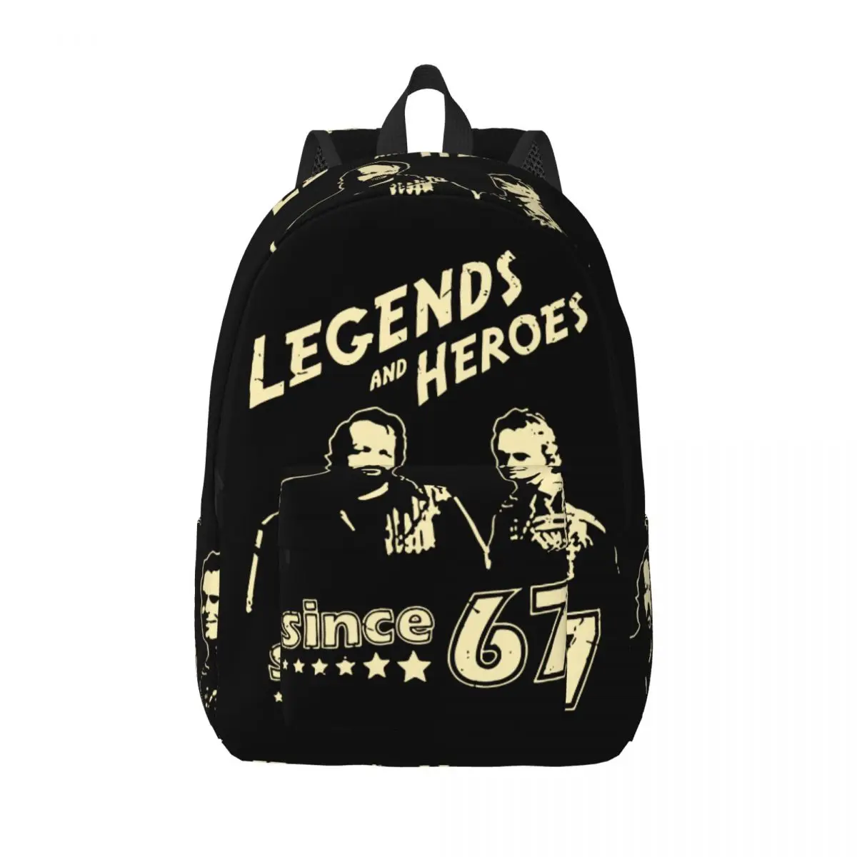 Bud Spencer Legends And Hero Since 67 Backpack Elementary High College School Student Terence Hill Bookbag Teens Canvas Daypack