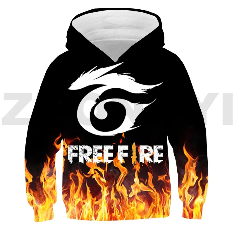 Free Fire Hoodie Streetwear Kids Oversized Sweatshirt Free Fire Garena Men Clothing 3D Anime Sudaderas Pullover for Women Hot