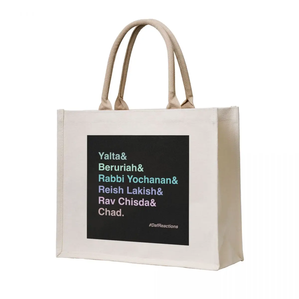

Cool Gradient #DafReactions Talmud Faves Tote Bag Canvas Handbags women tote bags men