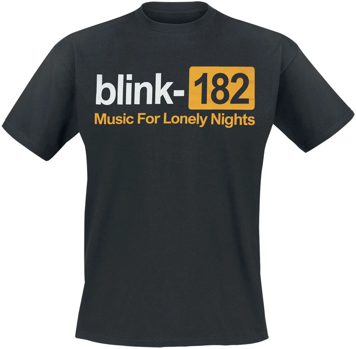 Blink 182 Music for Lonely Nights Print Cotton T-shirt Men Women Pop Punk Band Logo Unisex Short Sleeve Casual Tee