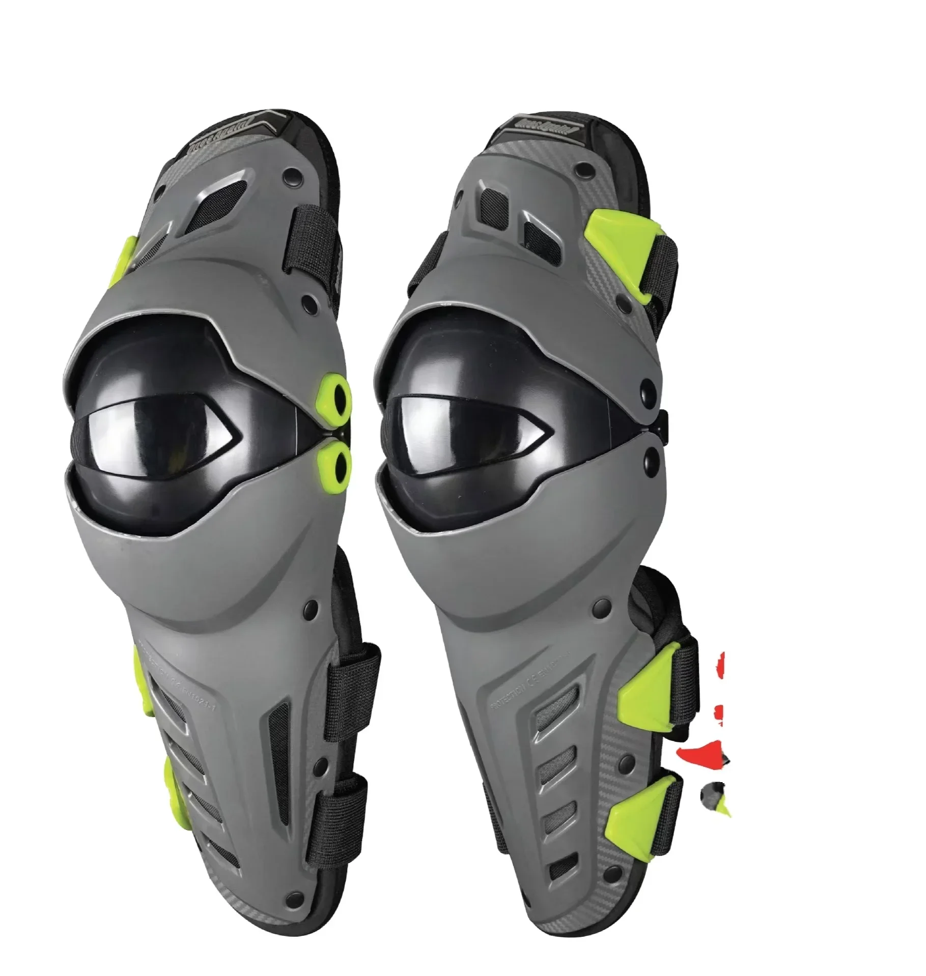 Four Seasons Off-road Windproof Mechanical Leg Guards With Light Motorcycle Knee Pads