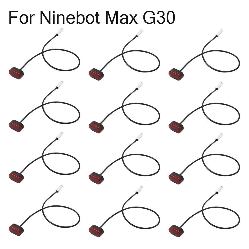 

12PCS Rear Rear Fender Tail Light For Ninebot Max G30 Waterproof Safety Signal Warning light Brake Light Electric Scooter Parts