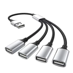 Multi USB Hub Extensions 4 Port Type C Hub USB Splitter Fast Data Transmission OTG Adapter For Computer Xiaomi Macbook Pro Air