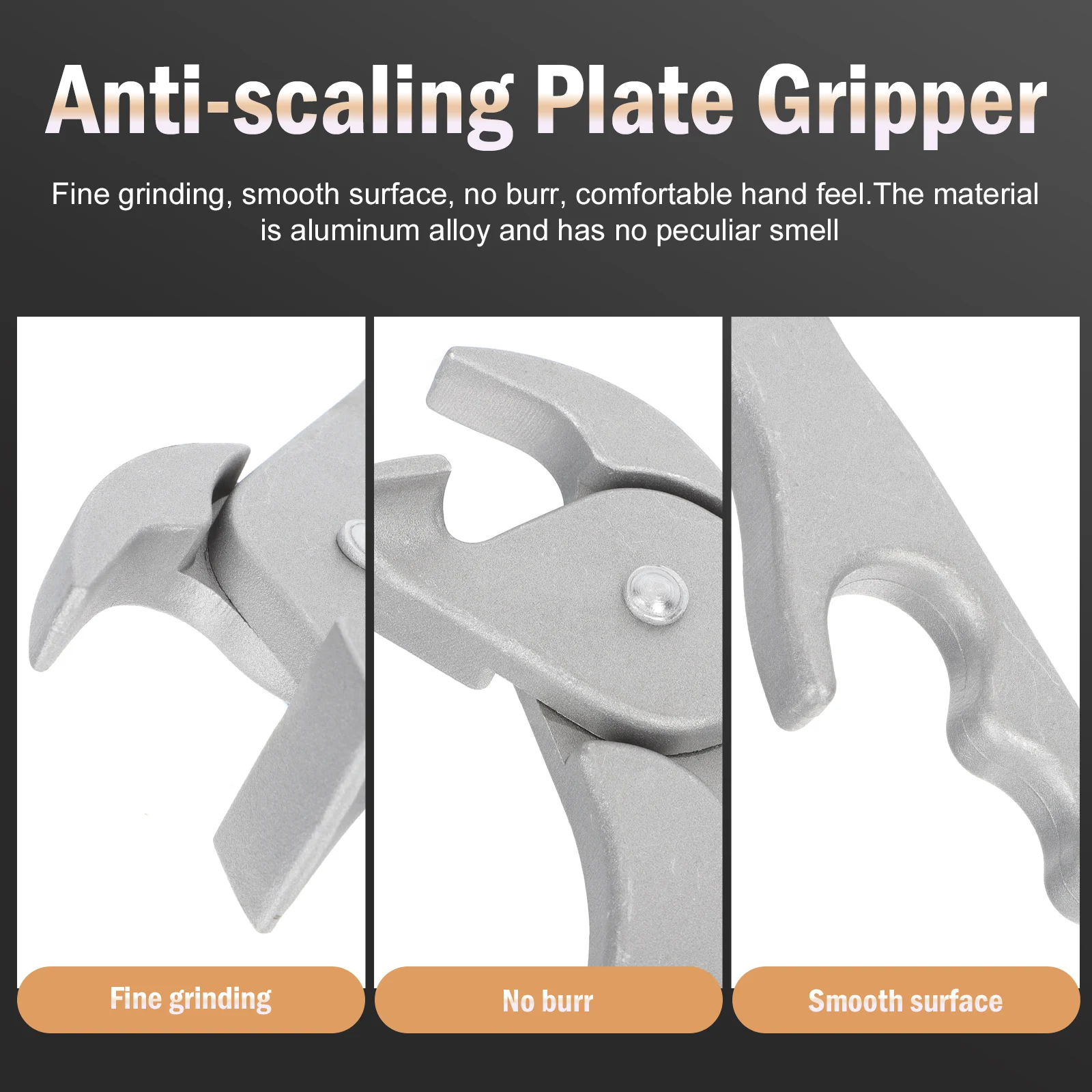 

Aluminum Alloy Bbq Plate Gripper Durable Anti-Scalding Clamp For Outdoor Camping Kitchen Cookware Holder Anti-Slip Pan Clip Heat