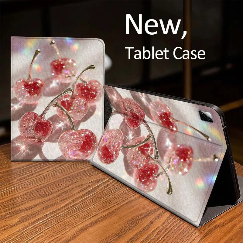 

Red Cherry Bubble Water For Xiaomi Mi Redmi Pad 2 4 5 7S 6S 6 7 8 Plus SE Pro K 2025 inch 8.7 11 Tablet Case